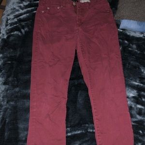 Maroon jeggings